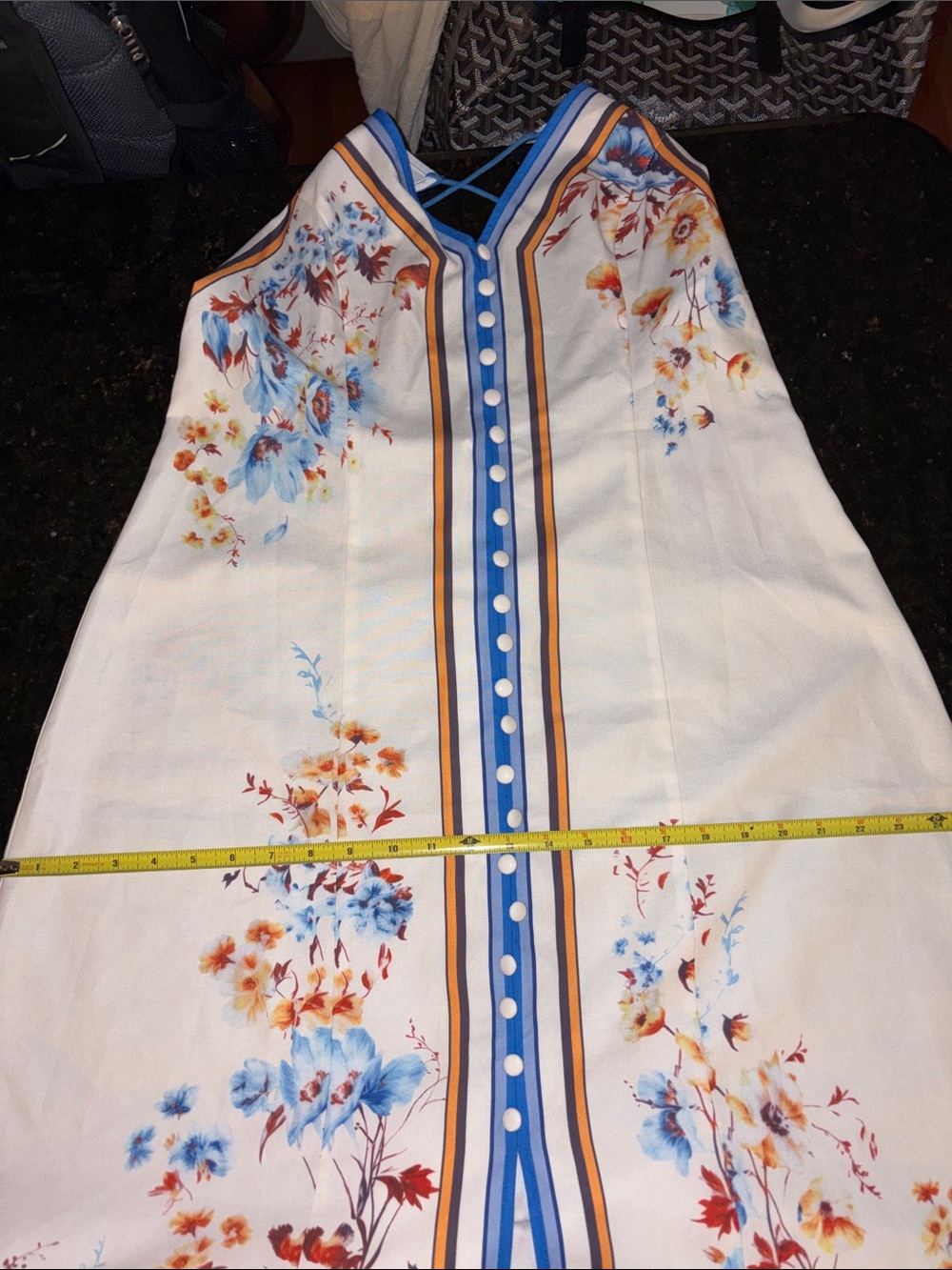 NWT Commense Floral Printed Halter Long Dress - Picture 13 of 13